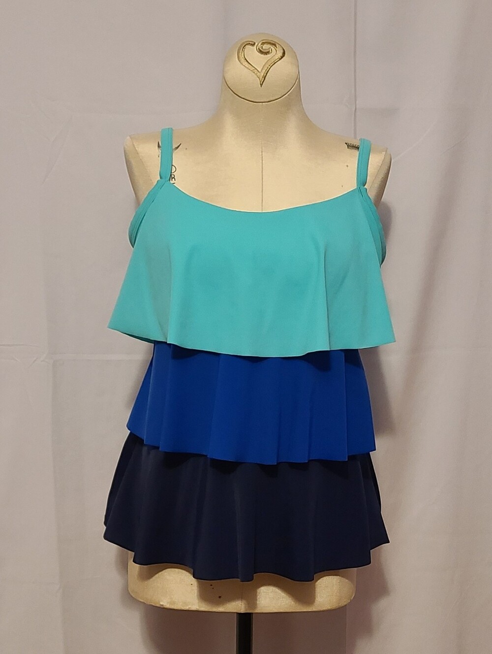 Kim Rogers Bathing Suit Top Ruffle